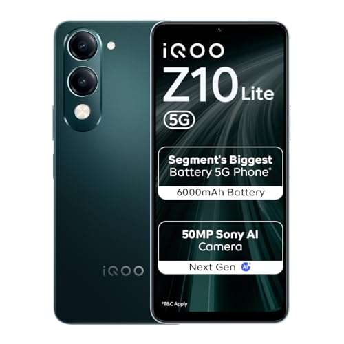 iQOO Z10 Lite 5G Smartphone with Dimensity 6300 Processor