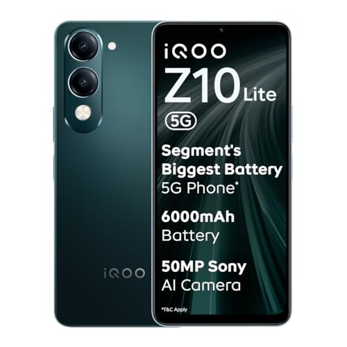 iQOO Z10 Lite 5G Smartphone with Dimensity 6300 Processor