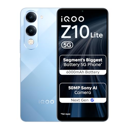iQOO Z10 Lite 5G Smartphone with Dimensity 6300 Processor