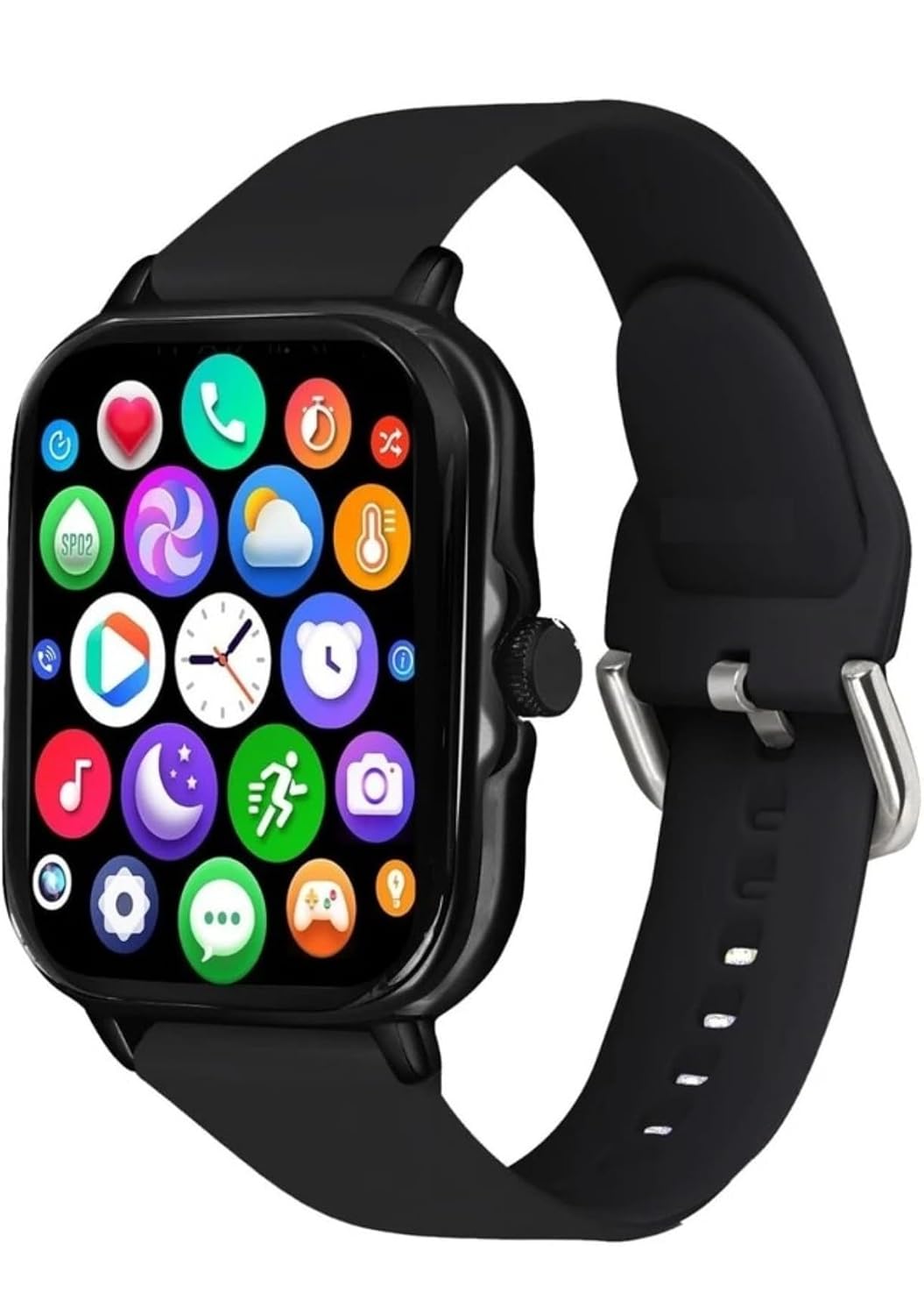 H6 Smartwatch with Bluetooth Calling and Fitness Tracking Black
