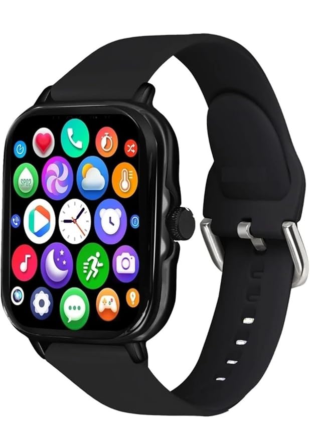 H6 Smartwatch with Bluetooth Calling and Fitness Tracking Black