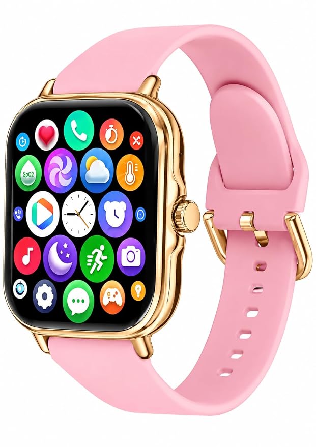 VARUN WATCH H6 Kids Smartwatch with Calling and Heart Rate Tracking Pink