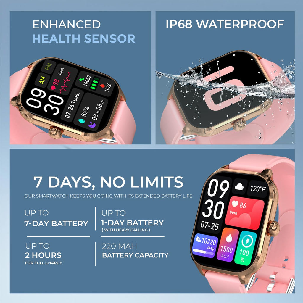 PunnkFunnk H9 Smartwatch with Calling and Fitness Tracking