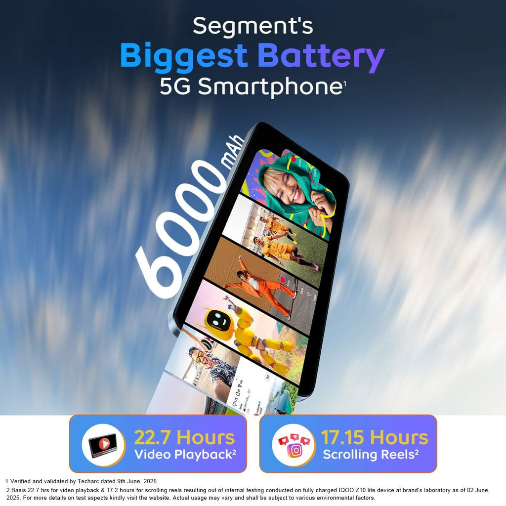 iQOO Z10 Lite 5G Smartphone with Dimensity 6300 Processor