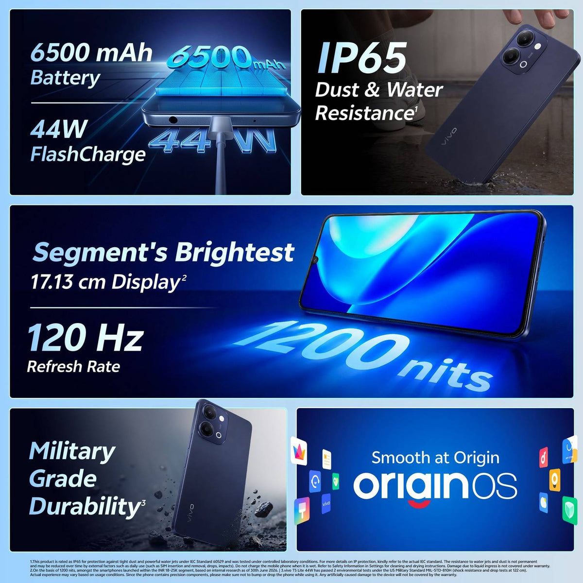 Vivo T5 Lite 44W 5G Smartphone with Dimensity 6300 Processor